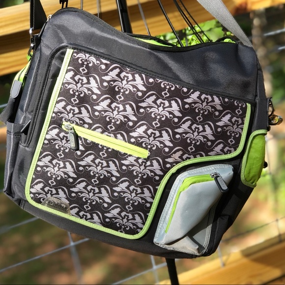 JJ Cole Handbags - JJ Cole Collections 180 Damask Diaper Bag